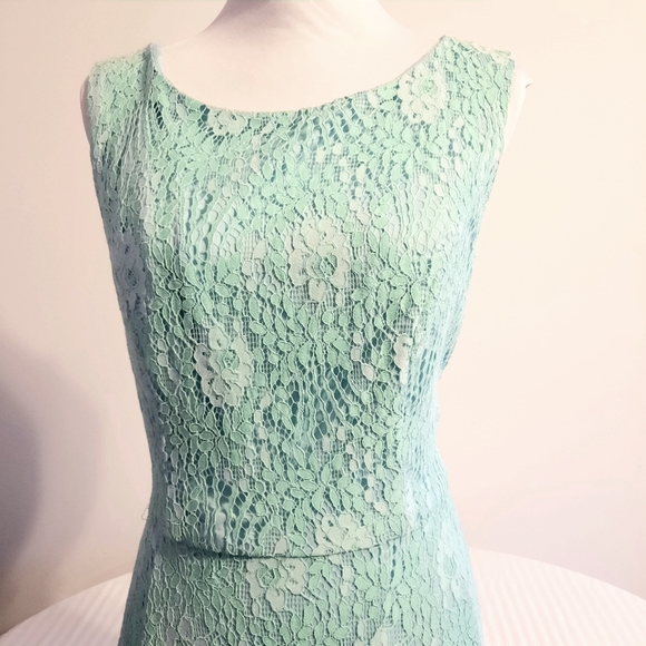 Pastel Green Plus size Lace dress Size 3XL - Picture 3 of 14